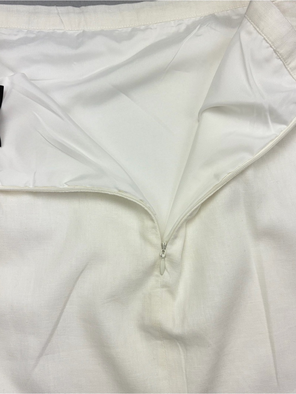 NWT Tahari White Black Geo Pattern Linen Blend Midi Maxi Skirt Size Medium - Picture 14 of 15